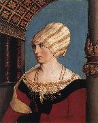 HOLBEIN, Hans the Younger Portrait of the Artist's Wife Germany oil painting reproduction